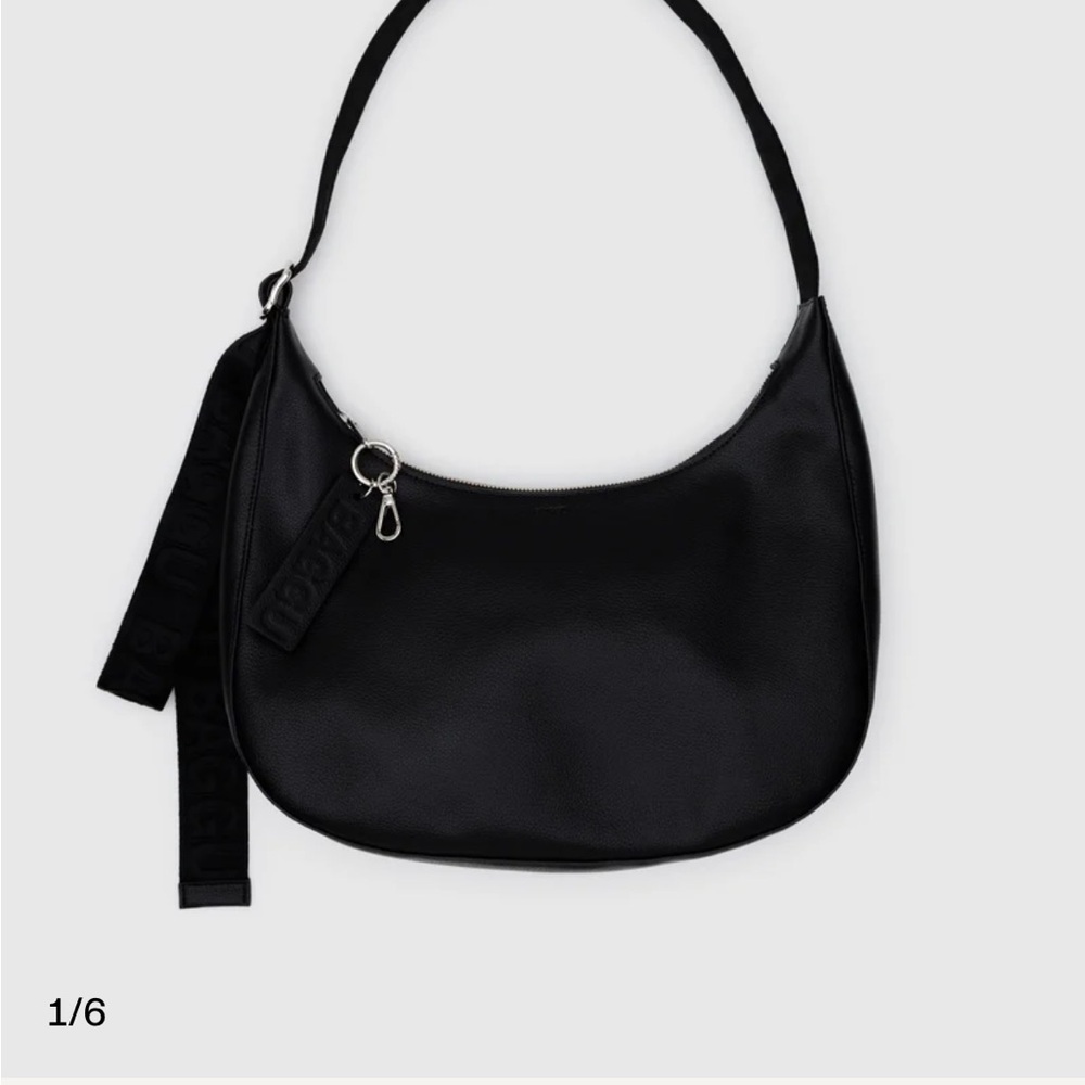 Baggu Medium Recycled Leather Crescent Bag